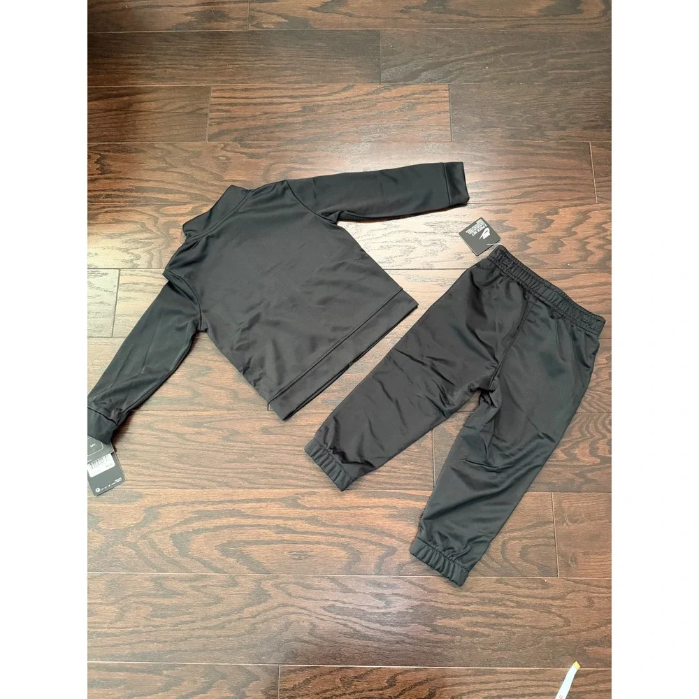 Nike Toddler Boys 2-Piece Tracksuit Jacket and Pants Set Black 24M 66E130-023